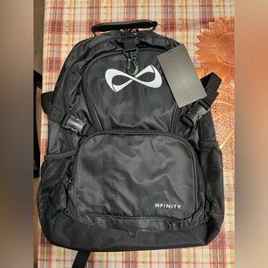 NFINITY Black Backpack with Silver Logo
